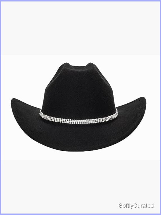 Western Cowboy Hat Roll Up Fedora with Buckle Belt - S/M main image 5
